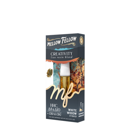 Mellow Fellow Live Resin Creativity Blend 2ML Cartridge White Widow