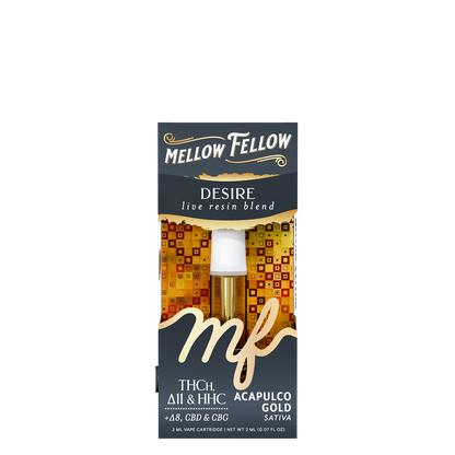 Mellow Fellow Live Resin Desire Blend 2ML Cartridge Acapulco Gold