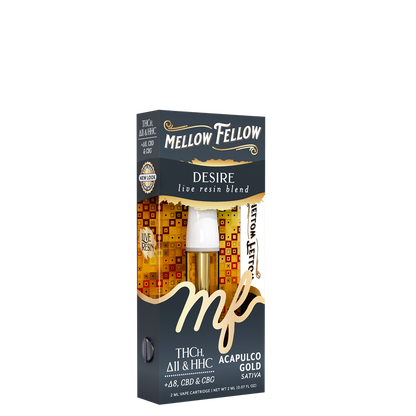 Mellow Fellow Live Resin Desire Blend 2ML Cartridge Acapulco Gold