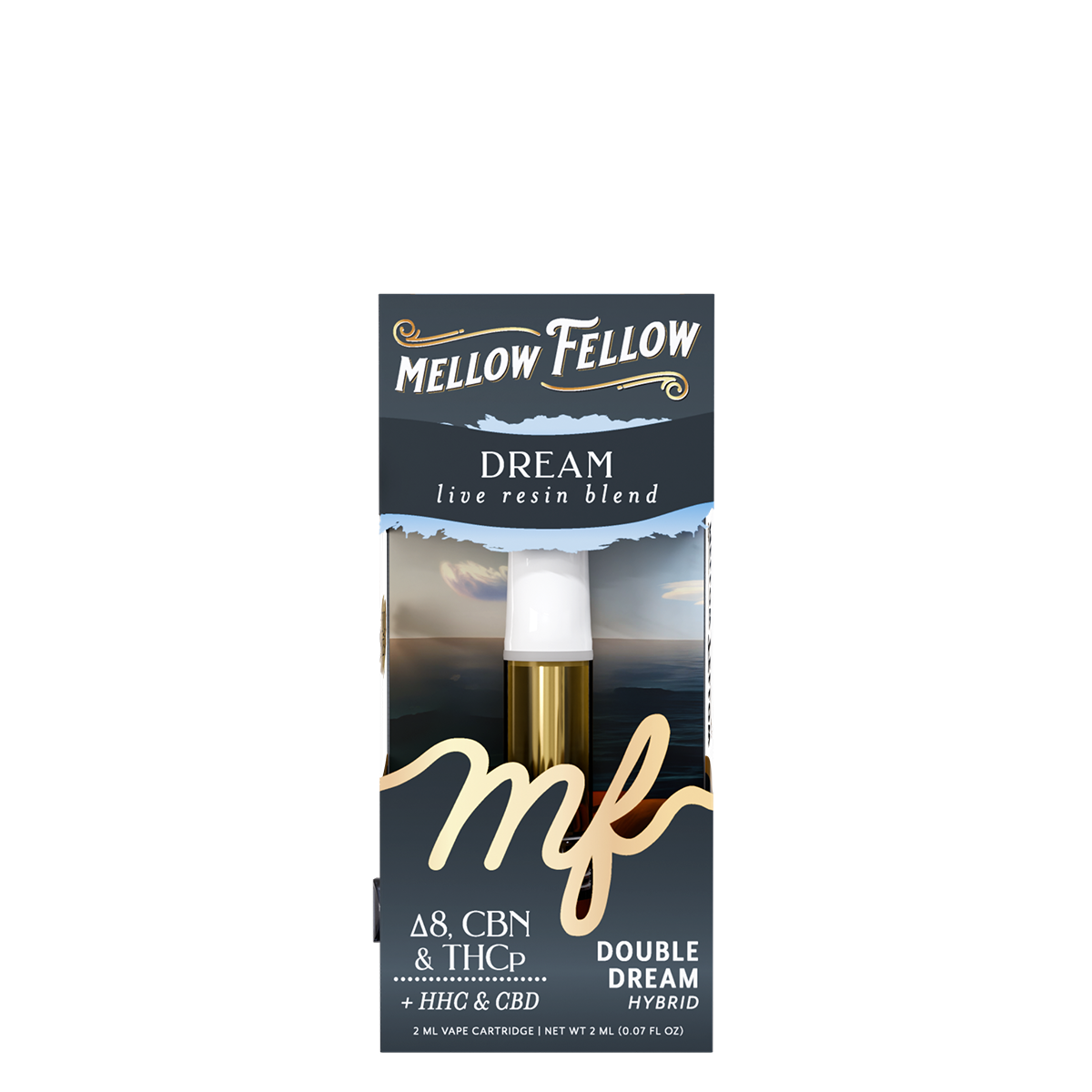 Mellow Fellow - Cartridge - 2ML - Live Resin - Dream Blend - Double Dream