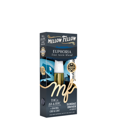 Mellow Fellow - Cartridge - 2ML - Live Resin - Euphoria Blend - Sundae Driver