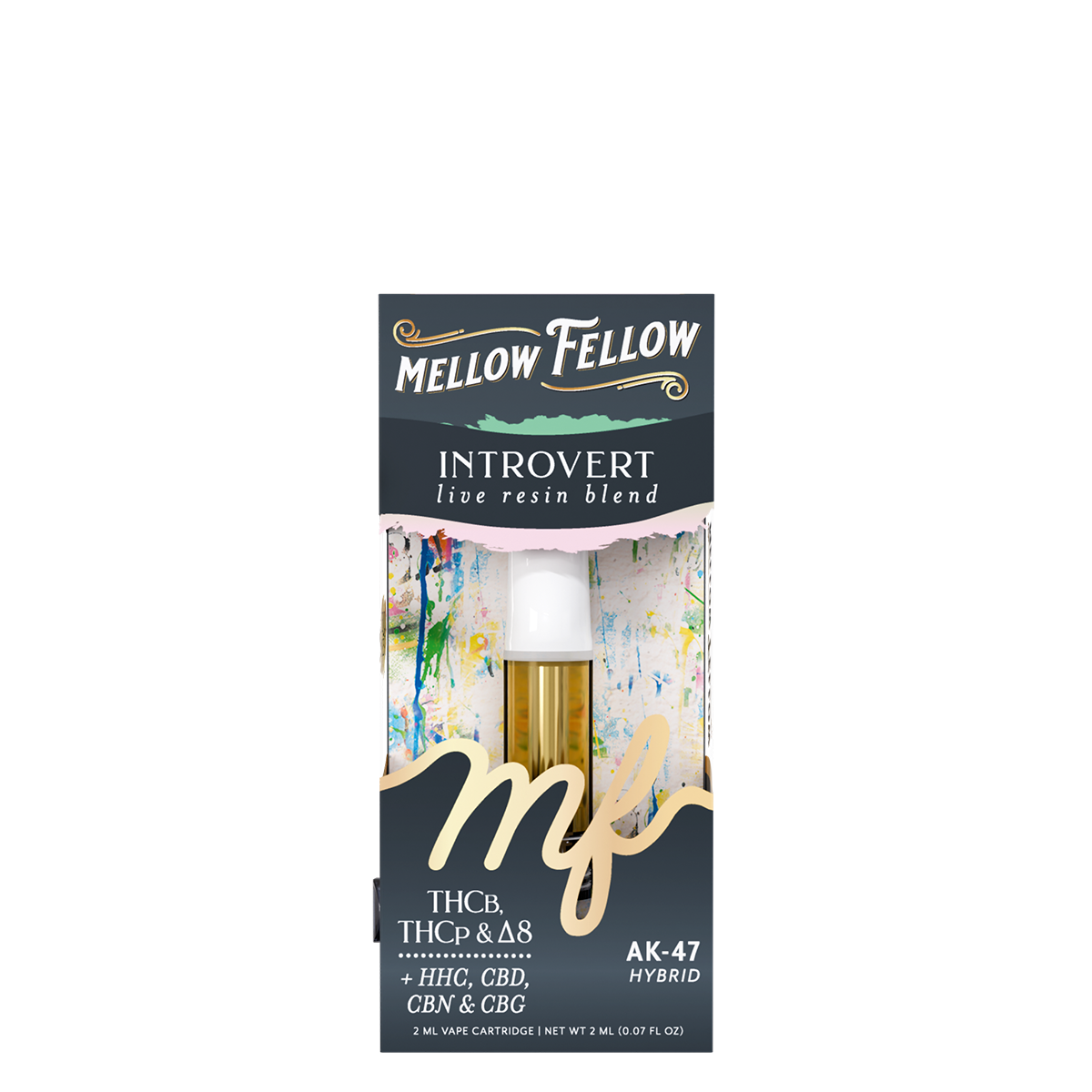 Mellow Fellow - Cartridge - 2ML - Live Resin - Introvert Blend - AK47