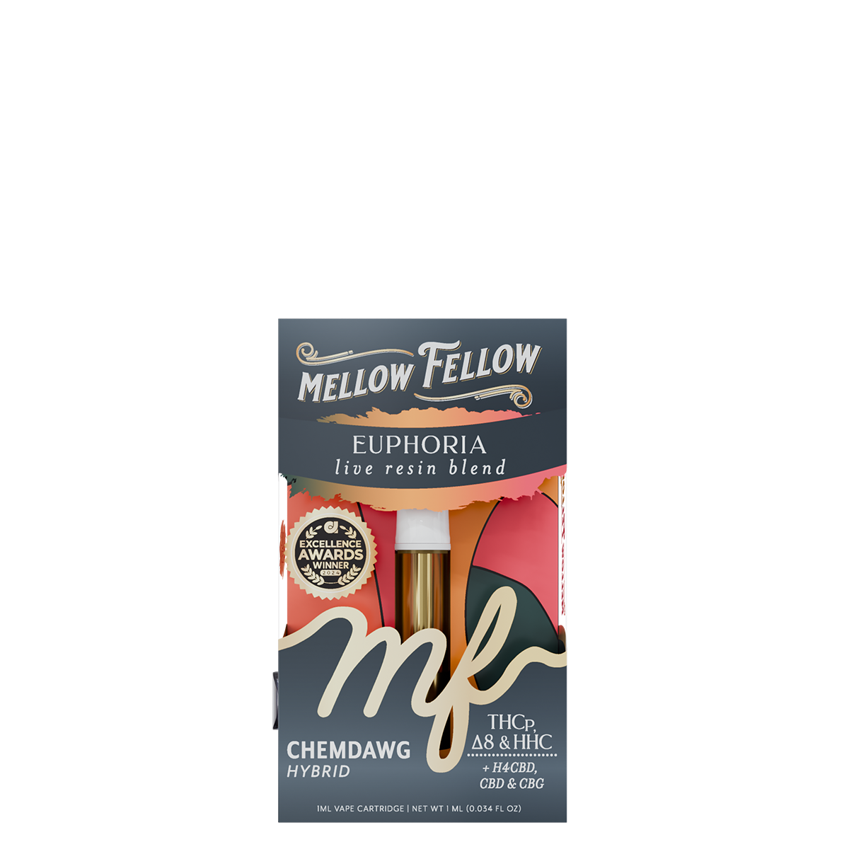 Mellow Fellow Live Resin Vape Cartridge 1ml