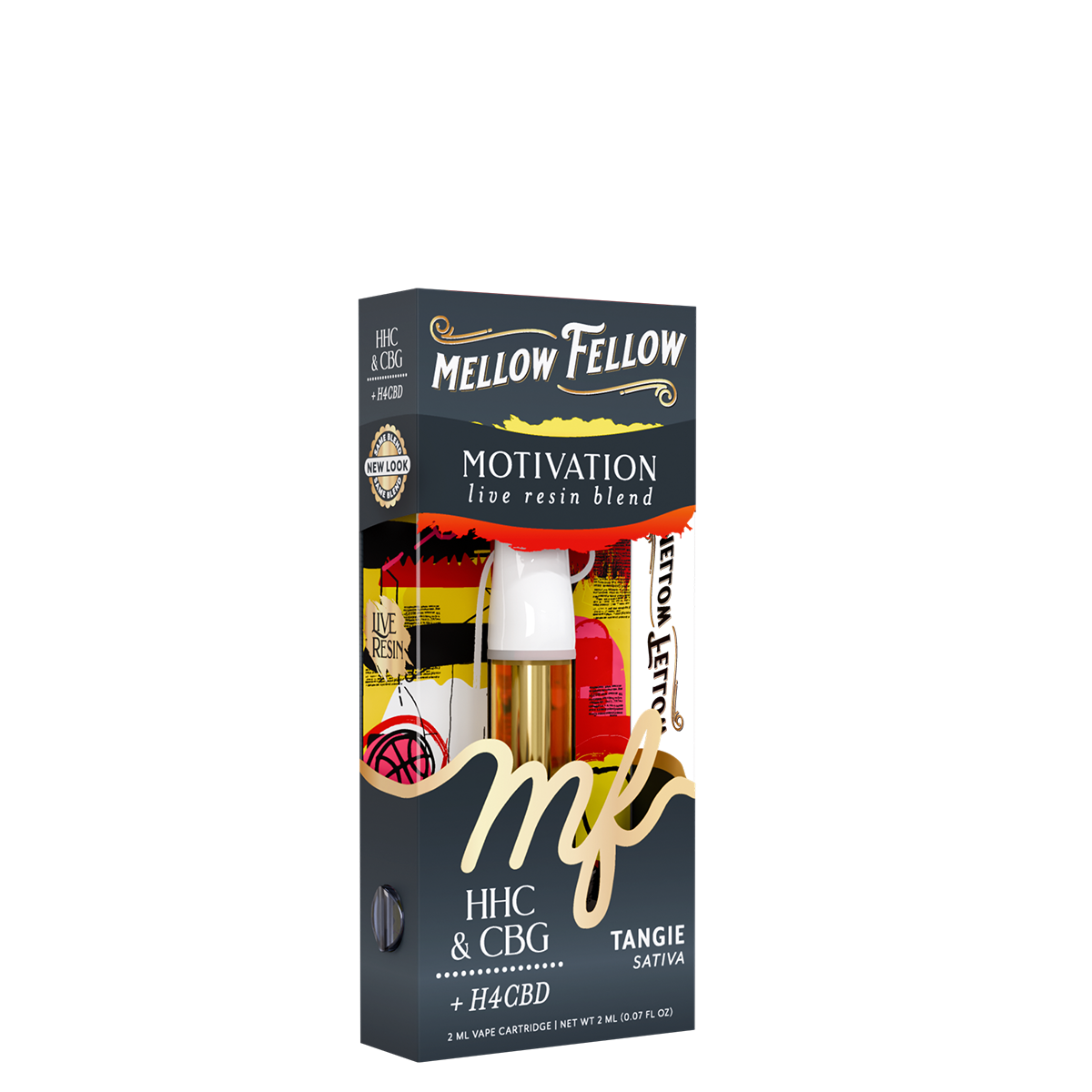 Mellow Fellow - Cartridge - 2ML - Live Resin - Motivation Blend - Tangie