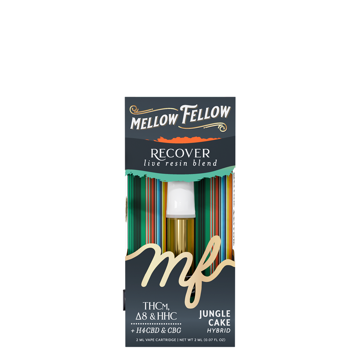 Mellow Fellow Live Resin Recover Blend 2ML Cartridge Jungle Cake
