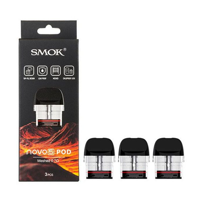 SMOK Novo 5 2ML Refillable Replacement Pods - Pack of 3