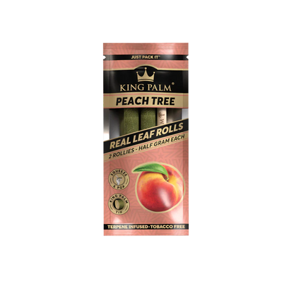 King Palm Rollie Size Flavored Real Leaf Rolls - Pack of 2
