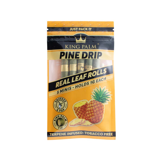 King Palm Mini Size Flavored Real Leaf Rolls - Pack of 5