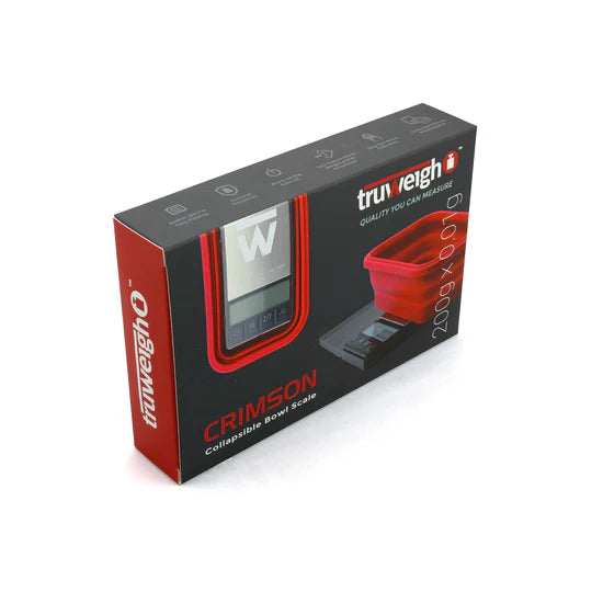Truweigh CRIMSON Collapsible Bowl Scale 200g x 0.01g
