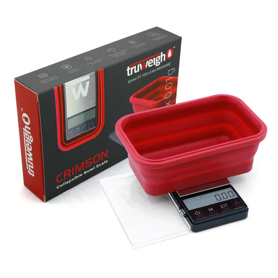 Truweigh CRIMSON Collapsible Bowl Scale 200g x 0.01g