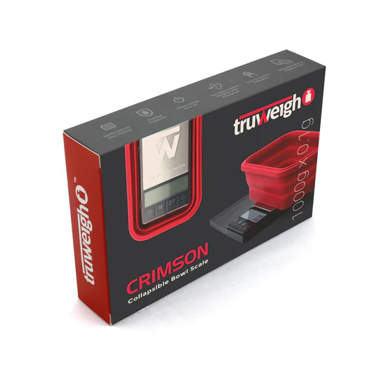 Truweigh CRIMSON Collapsible Bowl Scale 1000g x 0.1g