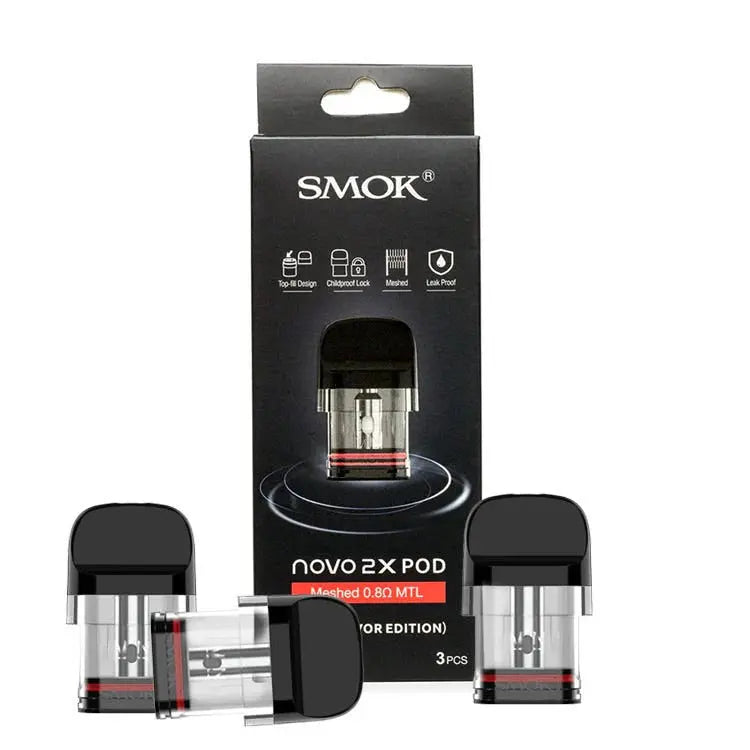 SMOK NOVO 2X 2ML Refillable Replacement Pod - Pack of 3