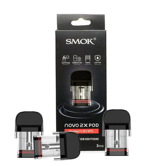 SMOK NOVO 2X 2ML Refillable Replacement Pod - Pack of 3