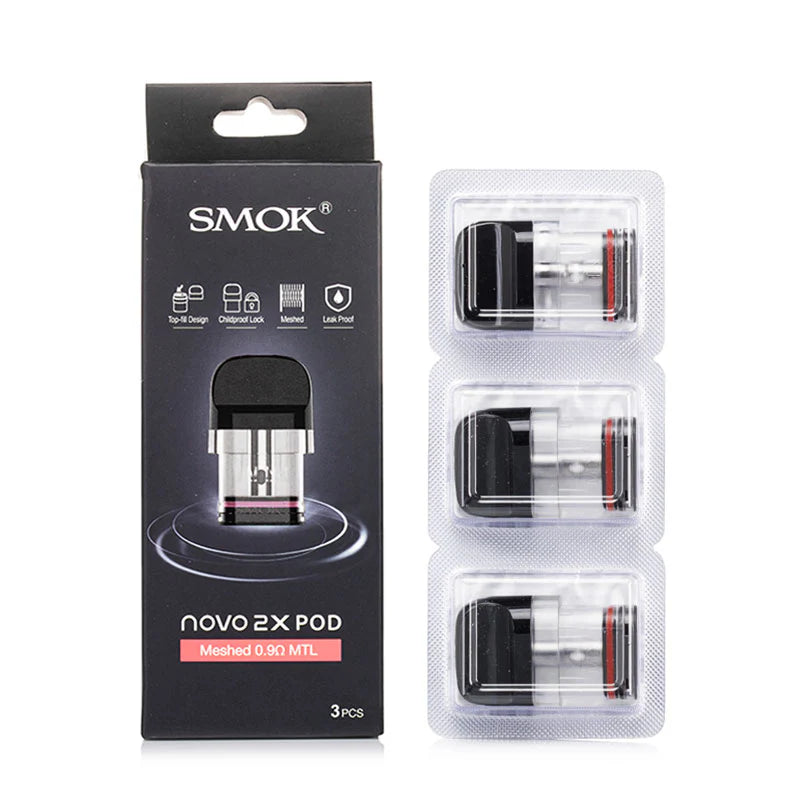 SMOK NOVO 2X 2ML Refillable Replacement Pod - Pack of 3