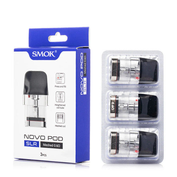 SmokTech Novo Pod (SLR) Cartridges 3pk Meshed 0.6Ω