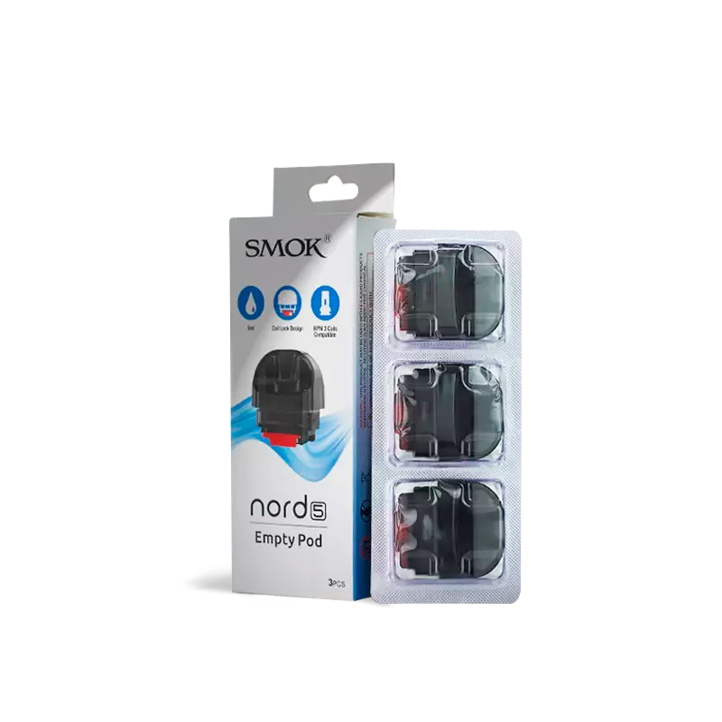 SMOK Nord 5 5ML Empty Refillable Replacement Pod - Pack of 3