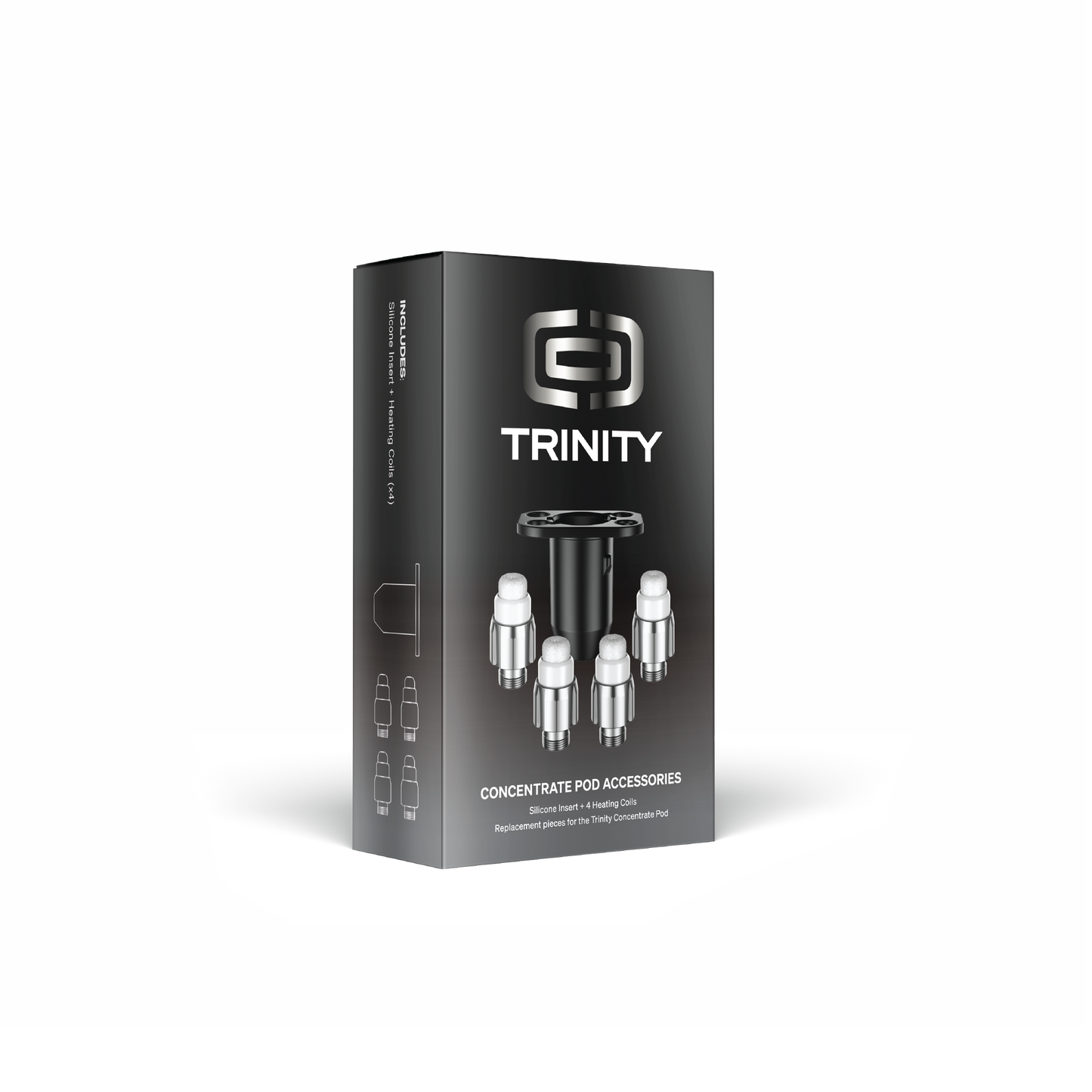 Trinity Concentrate Pod Accessories 4pc Coils + Silicone Insert