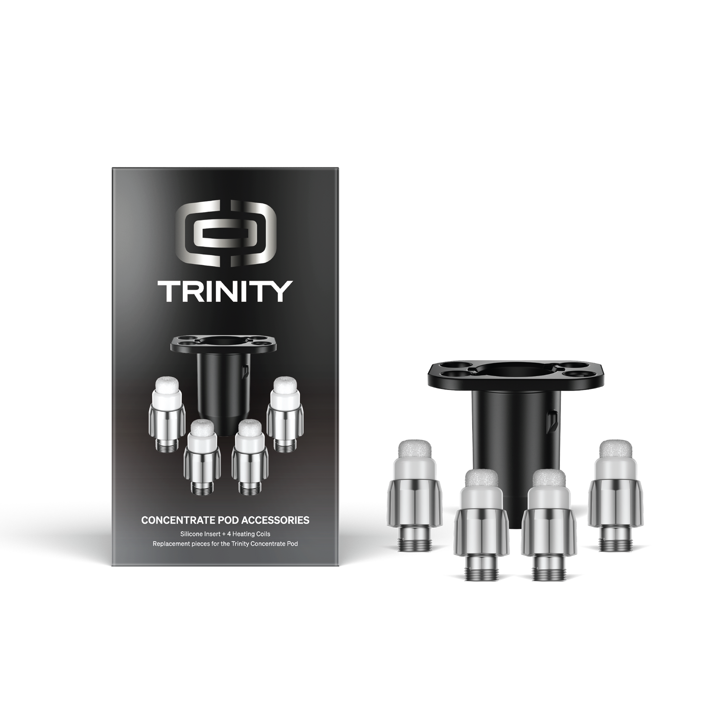 Trinity Concentrate Pod Accessories 4pc Coils + Silicone Insert
