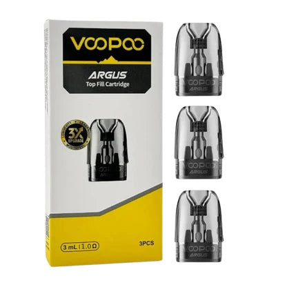VooPoo Argus Top Fill 3ML Refillable Replacement Pod Cartridge - Pack of 3