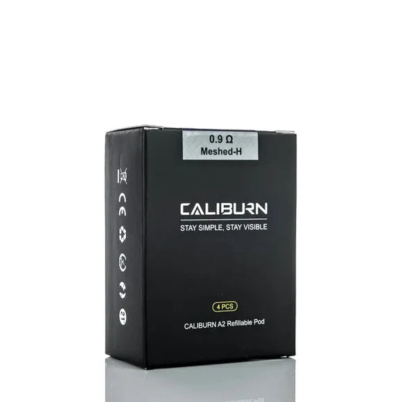 Uwell - Caliburn A2 Refillable Pod - 4pk - Meshed 0.9 ohm