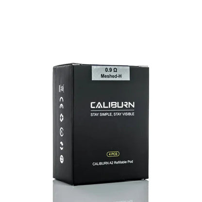 Uwell - Caliburn A2 Refillable Pod - 4pk - Meshed 0.9 ohm