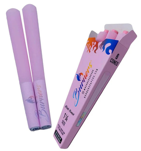 BURNERS Pre-Rolled Cones - 1 1/4 Size - Pack of 6 Cones