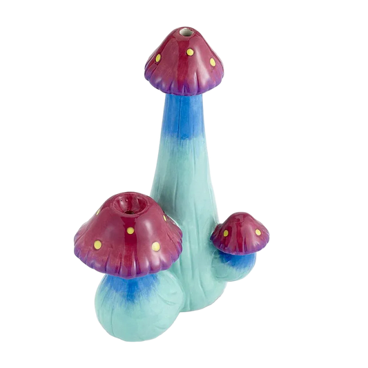 Triple Mushroom Ceramic Pipe