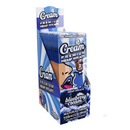 Cream Premium Terpene Infused Hemp Wraps - Pack of 2