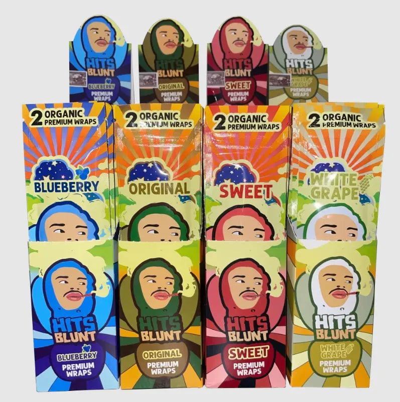 Hits Blunt Organic Premium Rolling Paper Wraps - Pack of 2