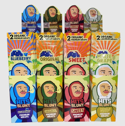 Hits Blunt Organic Premium Rolling Paper Wraps - Pack of 2