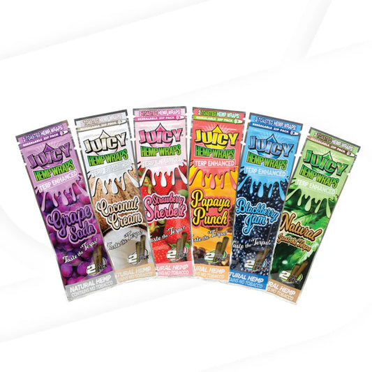 Juicy Jay's Terp Enhanced Hemp Wraps - Pack of 2