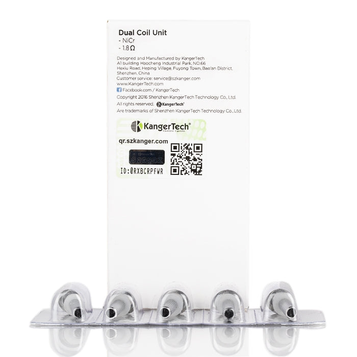Kangertech Upgraded Dual coils 5 Pack