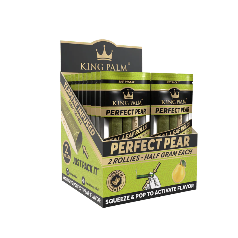 King Palm Rollie Size Flavored Real Leaf Rolls - Pack of 2