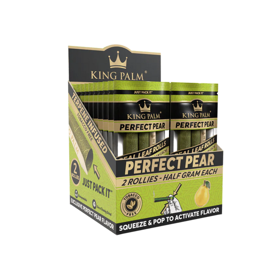 King Palm Rollie Size Flavored Real Leaf Rolls - Pack of 2
