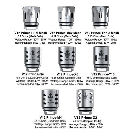 Smok V12 Prince coils 3 Pack