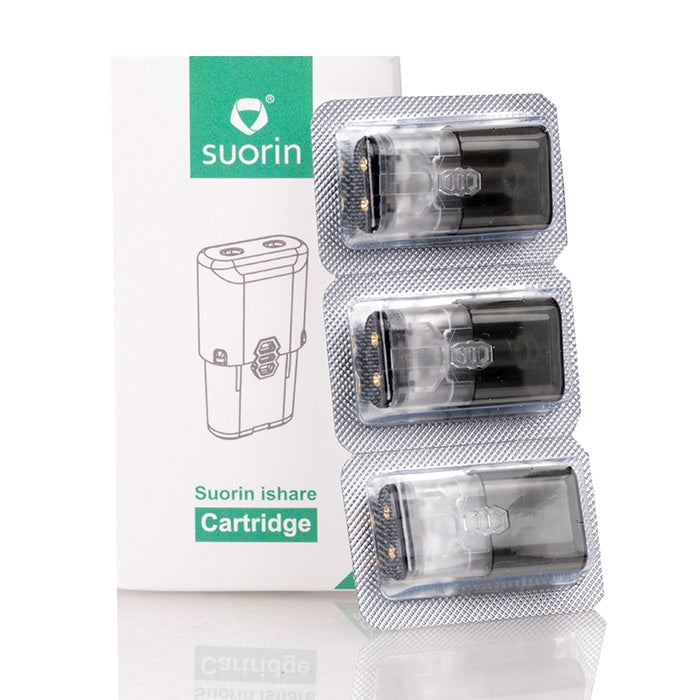 Suorin iShare 0.9ML Refillable Replacement Pods - Pack of 3