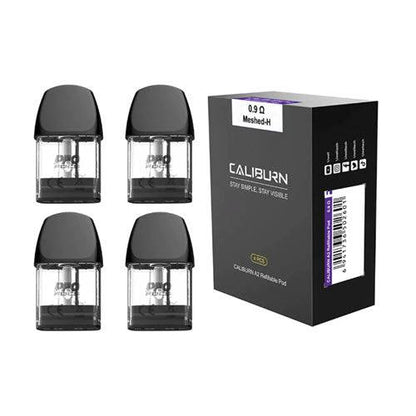 Uwell - Caliburn A2 Refillable Pod - 4pk - Meshed 0.9 ohm