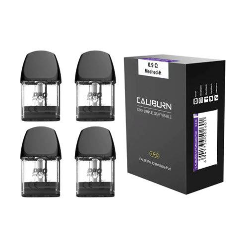 Uwell - Caliburn A2 Refillable Pod - 4pk - Meshed 0.9 ohm