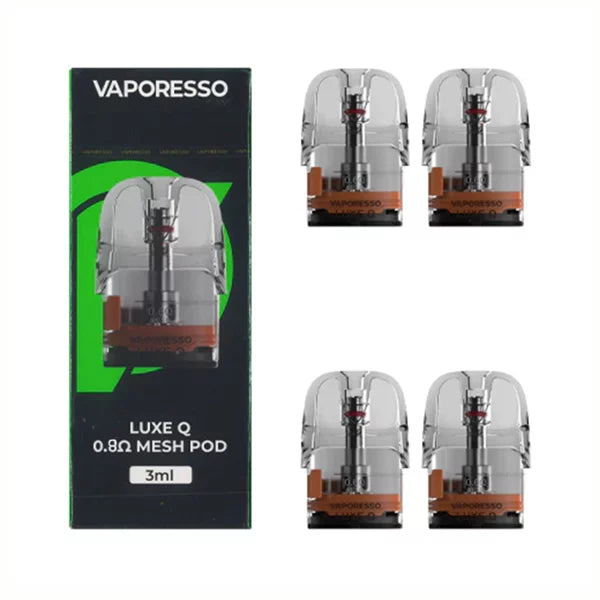 Vaporesso Luxe Q 3ML Refillable Replacement Mesh Pod - Pack of 4