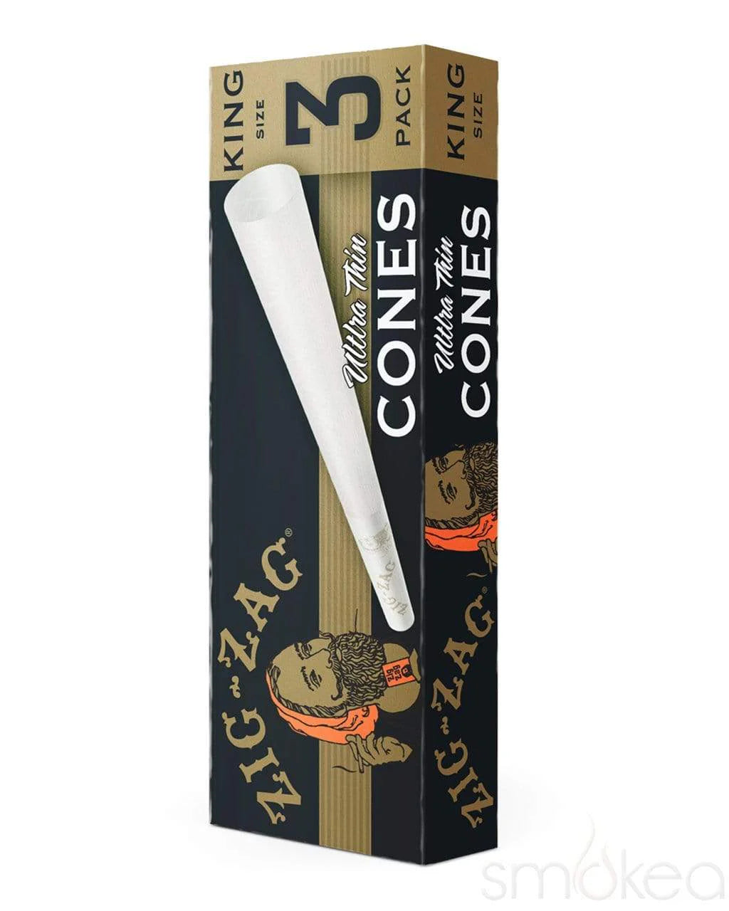 Zig Zag Paper Cones King Size ultra thin 3pack