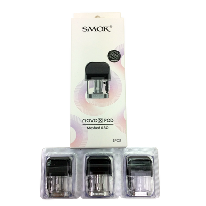 SMOK Novo X Replacement Pods Meshed .8ohms (3 Pack)